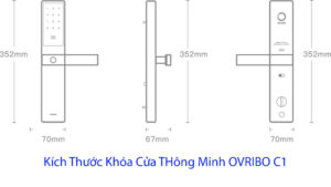 Kích Thước Khóa Cửa THông Minh OVRIBO C1