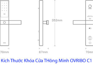 Kích Thước Khóa Cửa THông Minh OVRIBO C1