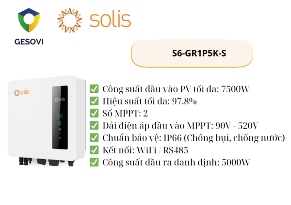 Inverter Solis S6-GR1P5K-S