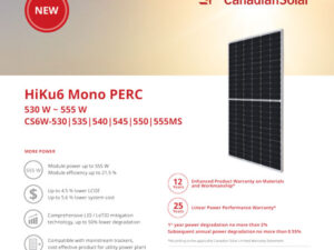 pin năng lượng mặt trời Pin Canadian CS6W-555MS