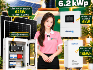 Combo Điện Mặt Trời Hybrid 6.2kW