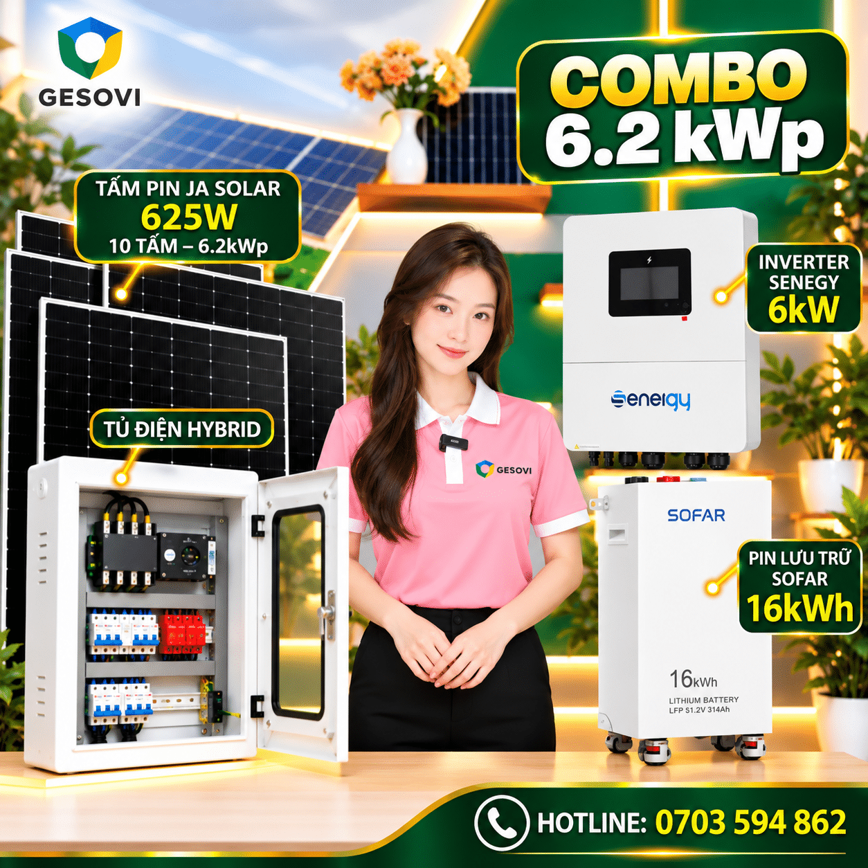 combo-dien-mat-troi- 6-2kW Combo Điện Mặt Trời Hybrid 6.2kW