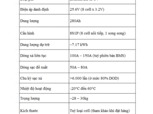 Thiết bị lưu Trữ Điện 6.7 KWh