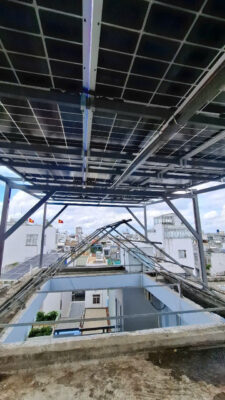 Khung sắt Lắp đặt Trên sân thượng