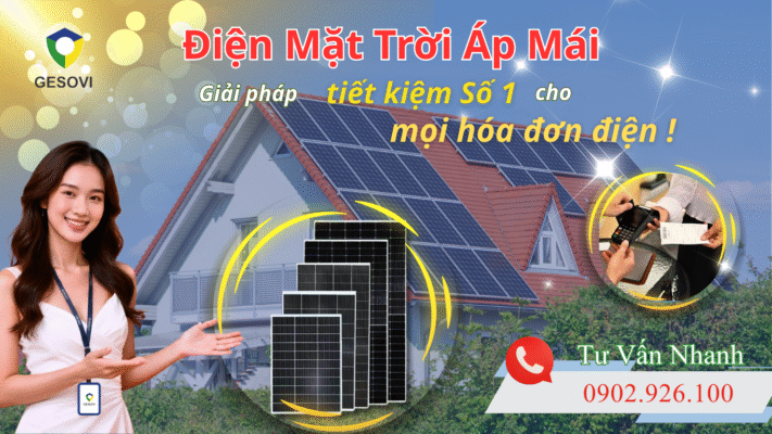 giá lắp điện mặt trời áp mái 2025