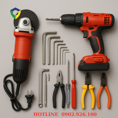 Bộ dụng cụ đồ nghề cơ bản để phục vụ thi công ĐIỆN MẶT TRỜI