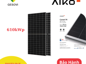 Tấm Pin Năng Lượng Mặt trời Aiko 610Wp
