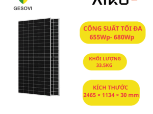 Tấm Pin Năng Lượng Mặt Trời Aiko 660Wp