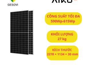 Tấm Pin Năng Lượng Mặt trời Aiko 610Wp