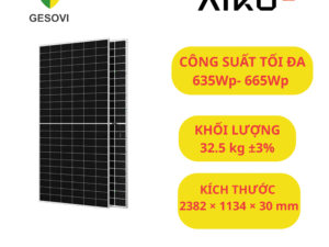 Tấm Pin Năng Lượng Mặt Trời Aiko 650Wp