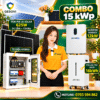 Combo hệ điện mặt trời Hybrid 15kW