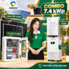 Combo điện mặt trời Hybrid 7.4kW