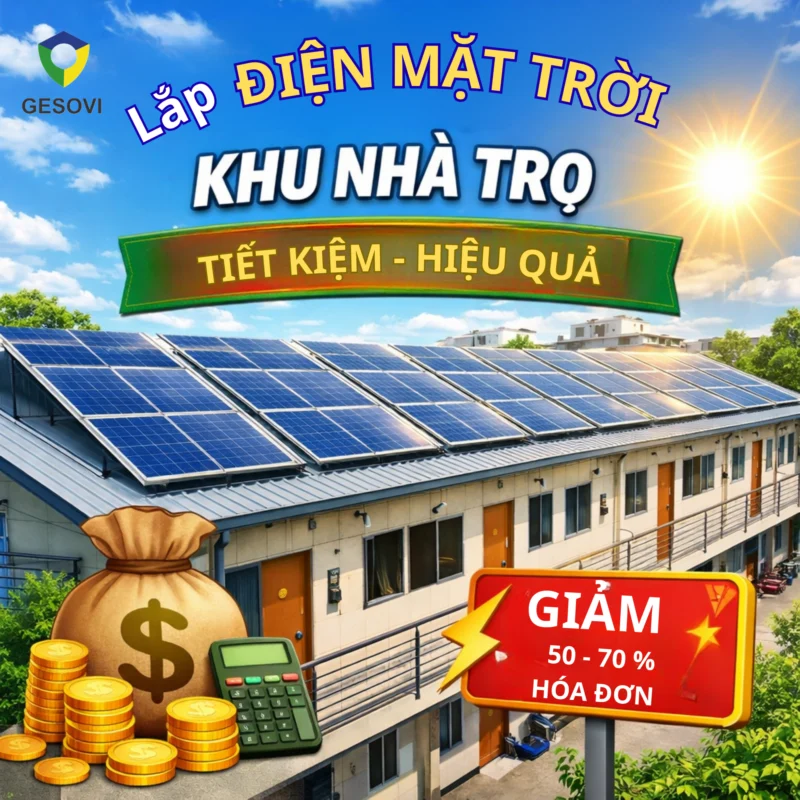 Lắp Điện Mặt Trời Cho Khu Nhà Trọ | Giảm 50–70% Tiền Điện