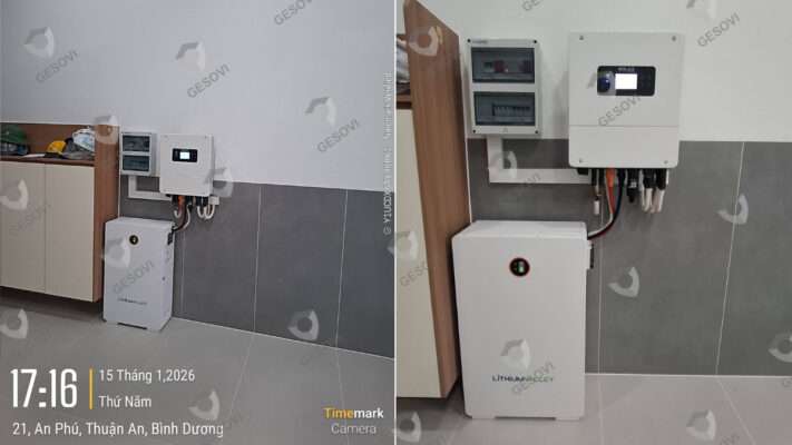 Lắp Điện Mặt Trời áp mái 6kW tại Bình Dương - TPHCM