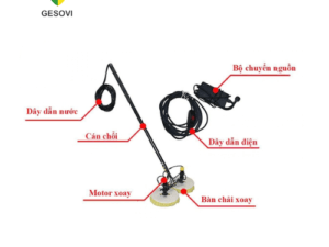 Bộ Chổi vệ sinh tấm pin mặt trời 5.5m