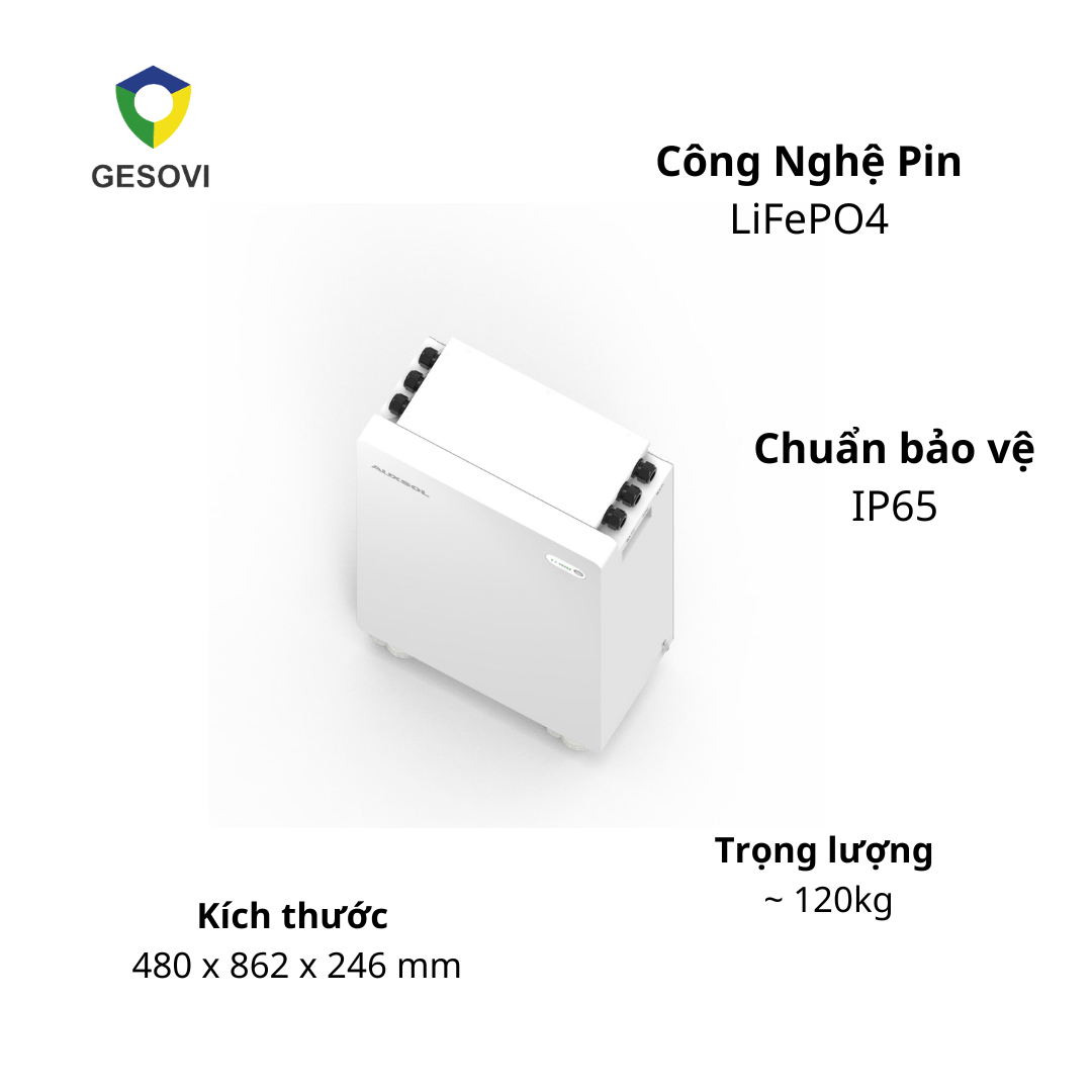 Pin lưu trữ Auxsol 16kW ( IP65 ) | Model : ABL02-16L85 Pin lưu trữ Auxsol 16kW ( IP65 ) | Model : ABL02-16L85