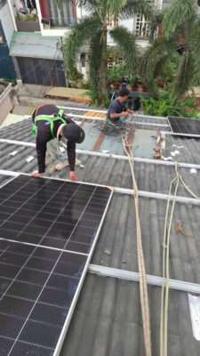 Công Trình Lắp Điện Mặt Trời 7.4kW lưu trữ 15.3kW tại Q.9- TPHCM