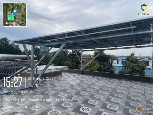 Gesovi tiếp tục bàn giao hệ 8.6kW lưu trữ 16kW tại Biên Hòa, Đồng Nai
