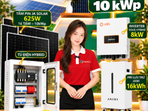 Combo Điện Mặt Trời Hybrid 10kW
