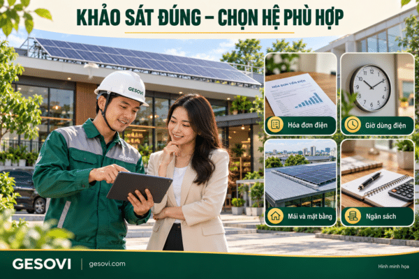 Khảo sát Solar chuẩn cho từng loại CSKD